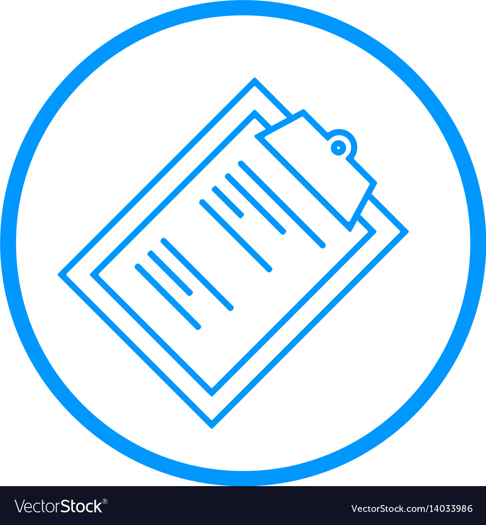 Clipboard line icon