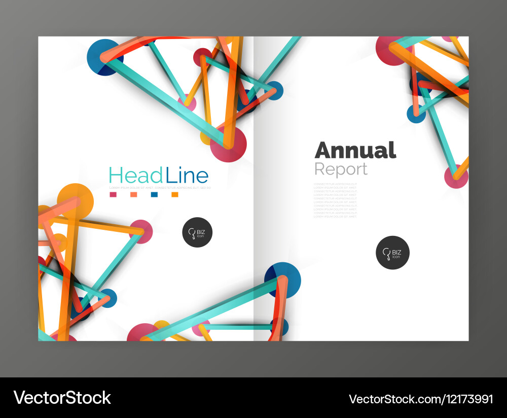 Geometric molecule abstract background Royalty Free Vector
