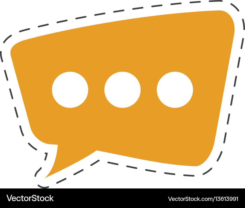 Speech bubble chat icon Royalty Free Vector Image