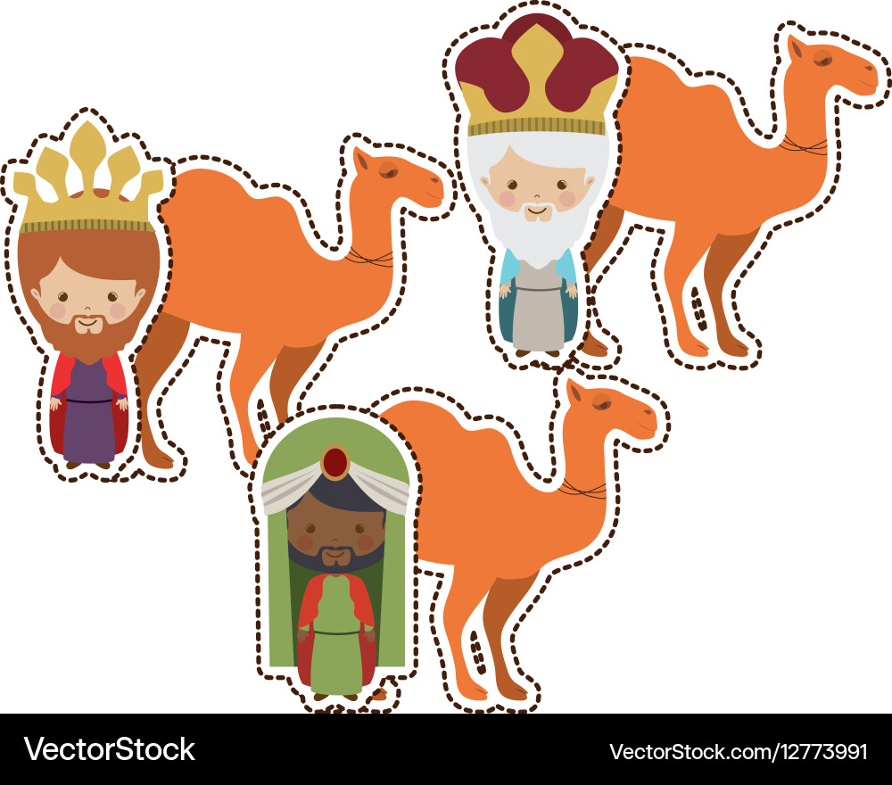 Three wise men Royalty Free Vector Image - VectorStock