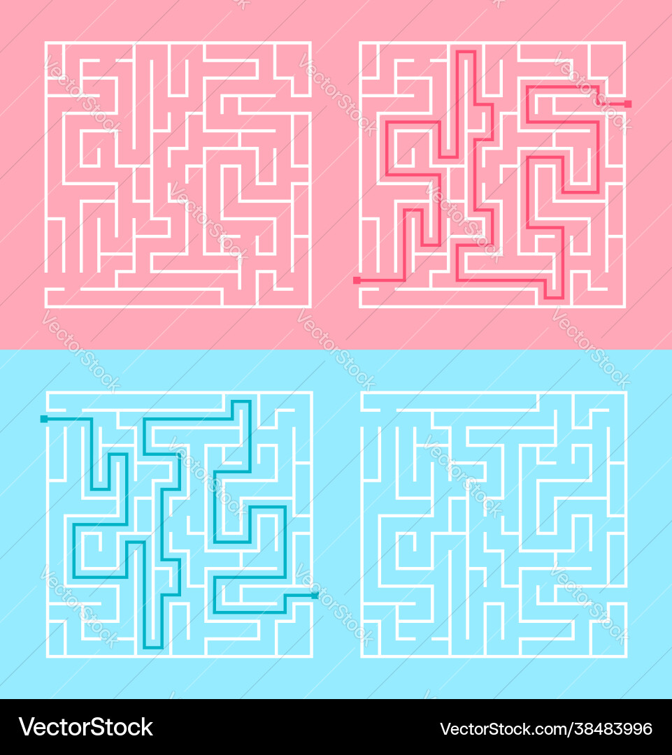 Labyrinth maze game Royalty Free Vector Image - VectorStock