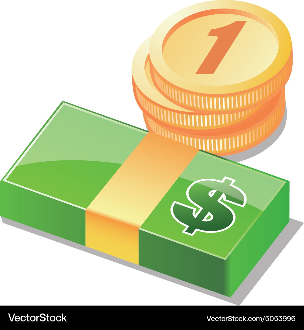 Money icon Royalty Free Vector Image - VectorStock