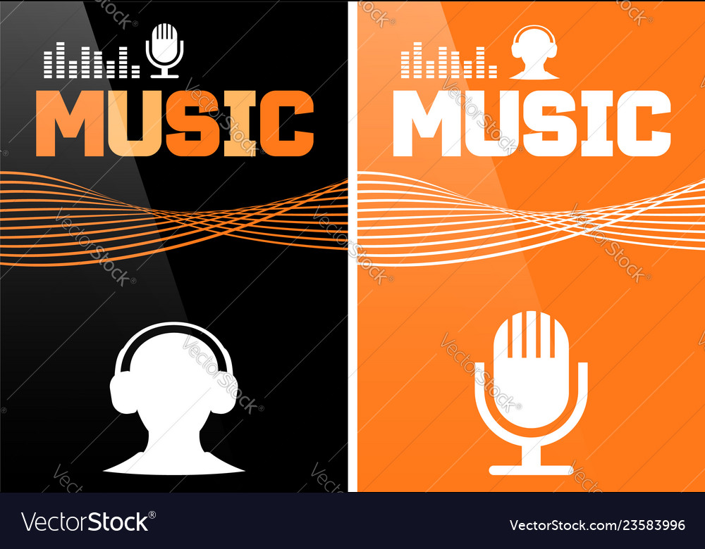 Music banner or brochure cover design