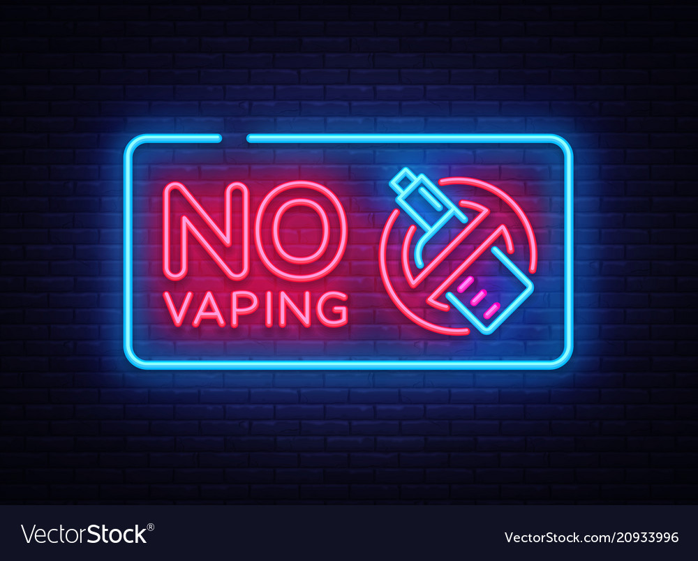 no-vaping-neon-sign-template-light-banner-vector-image