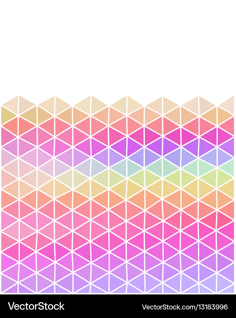 Pastel colored triangular background with copy Vector Image