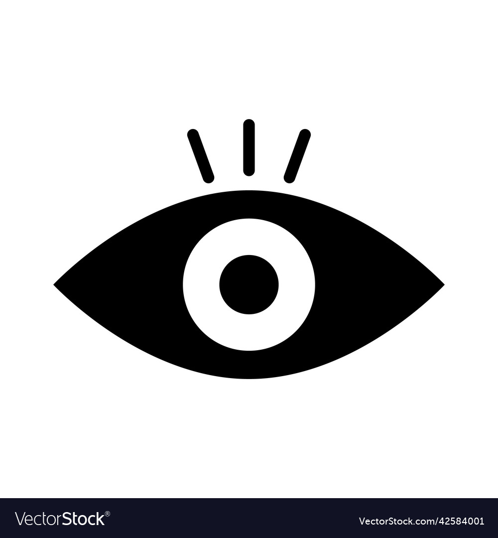 An eye icon to express awareness and surprise