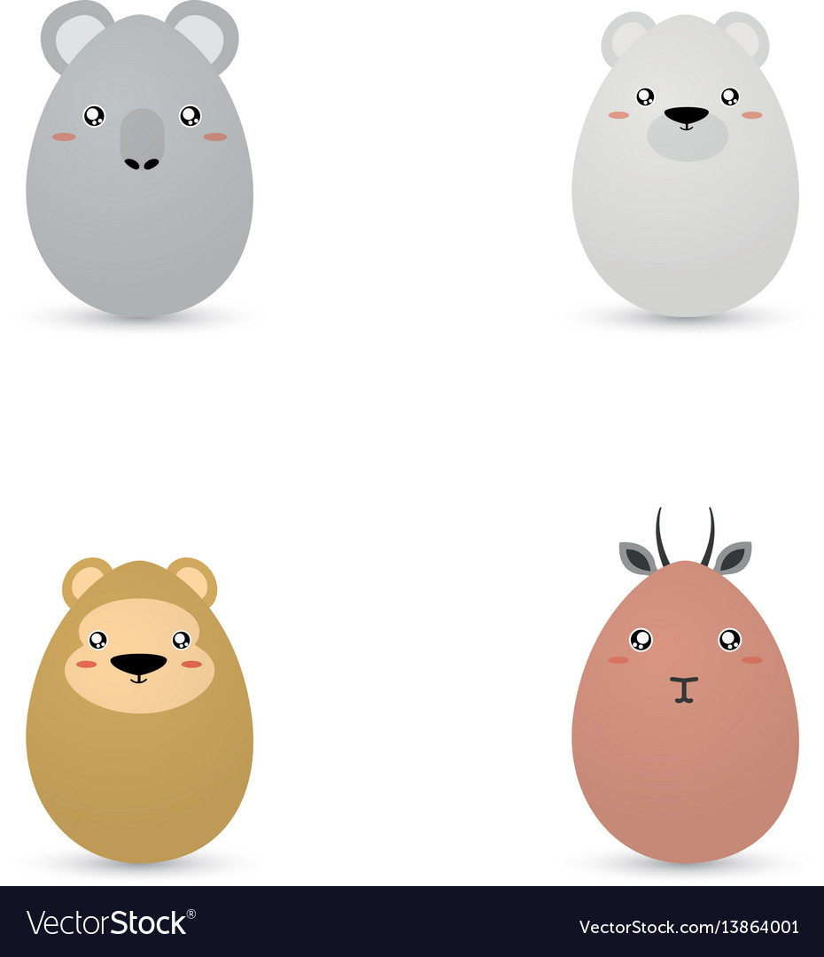 Easter animals eggs