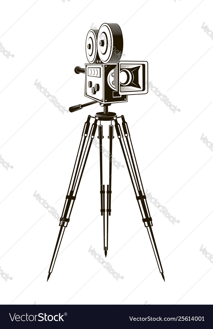 Movie camera Royalty Free Vector Image - VectorStock