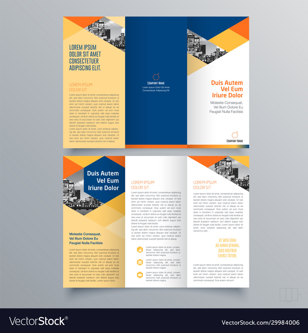 Brochure design 1713 Royalty Free Vector Image