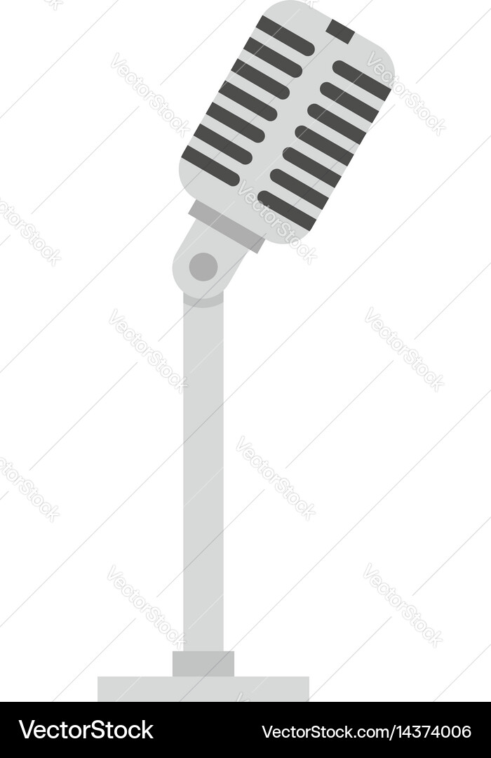 Microphone icon isolated Royalty Free Vector Image