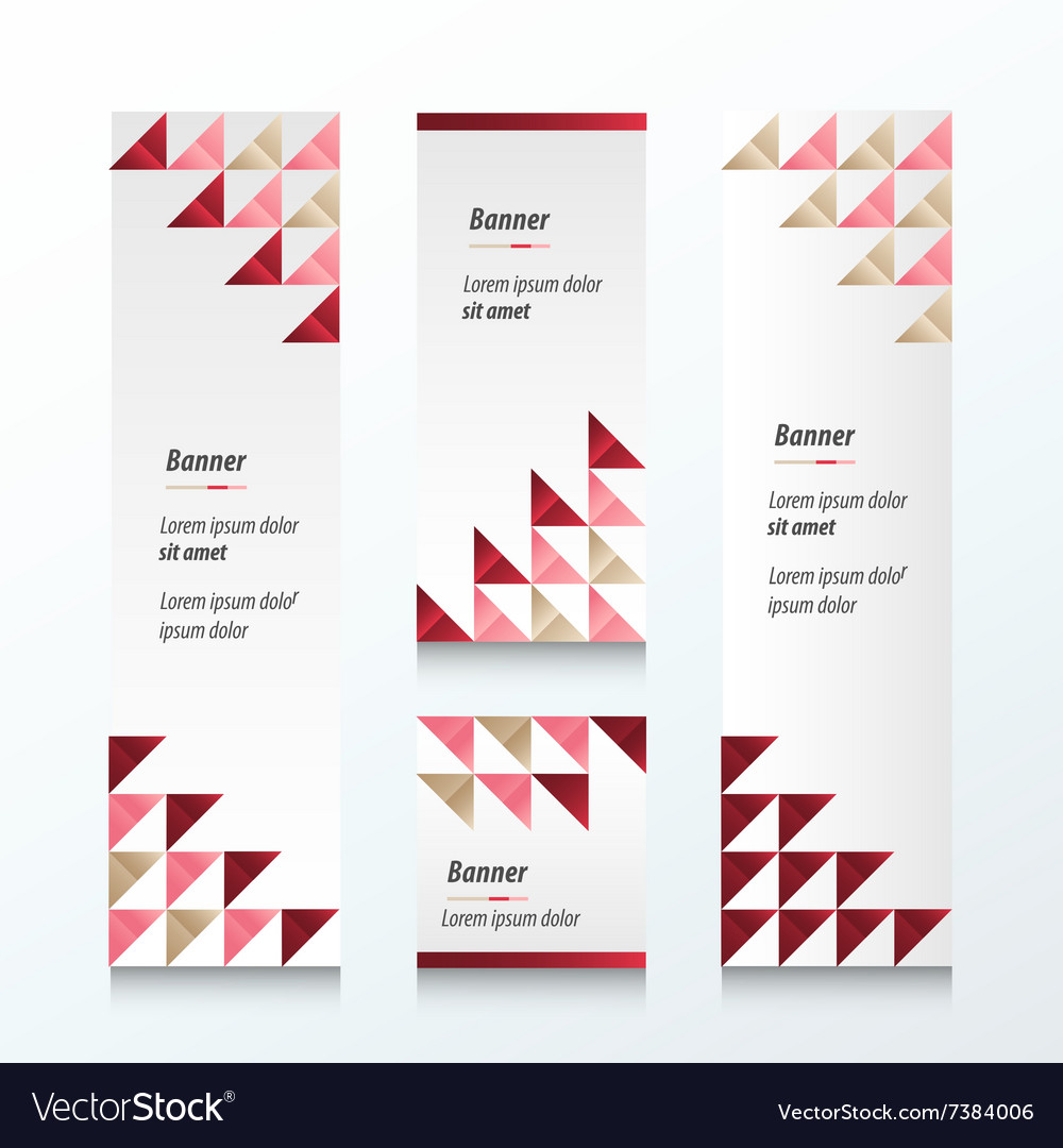 Triangle pattern banner