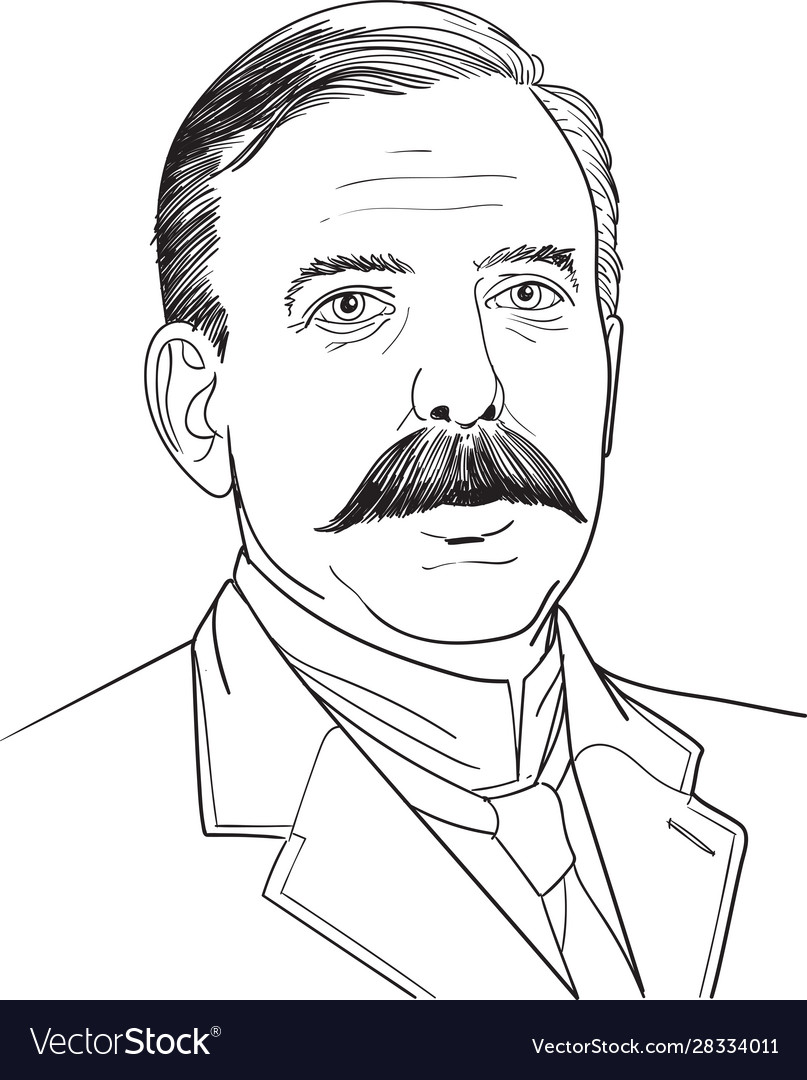 Ernest rutherford Royalty Free Vector Image - VectorStock