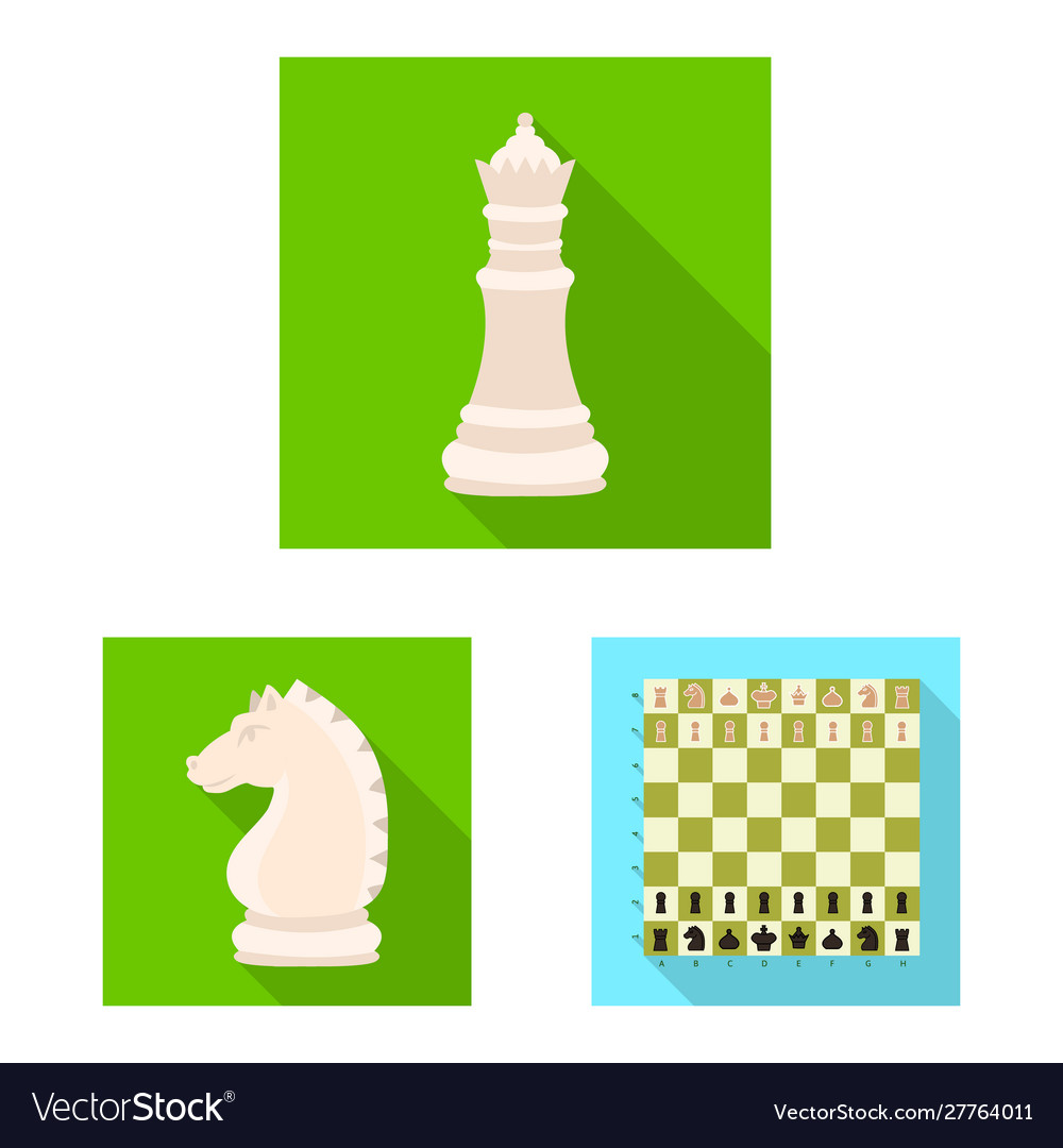 Isolated object checkmate and thin logo set Vector Image