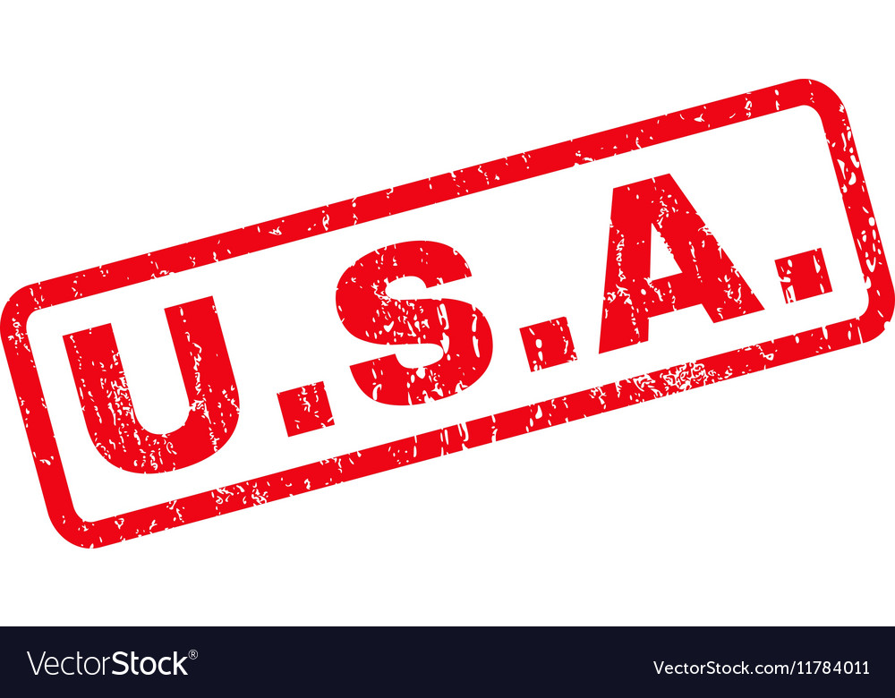 Usa rubber stamp