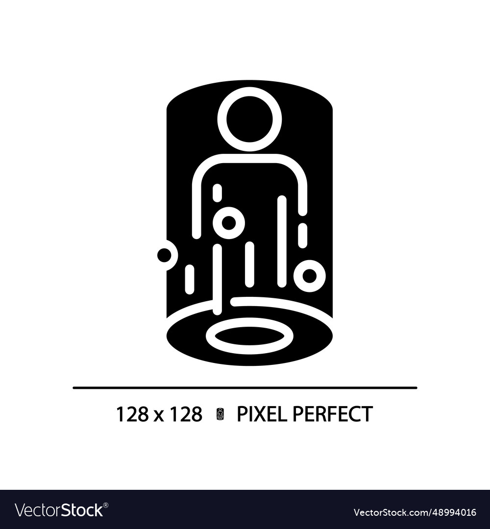 2d silhouette glyph style mixed reality icon Vector Image