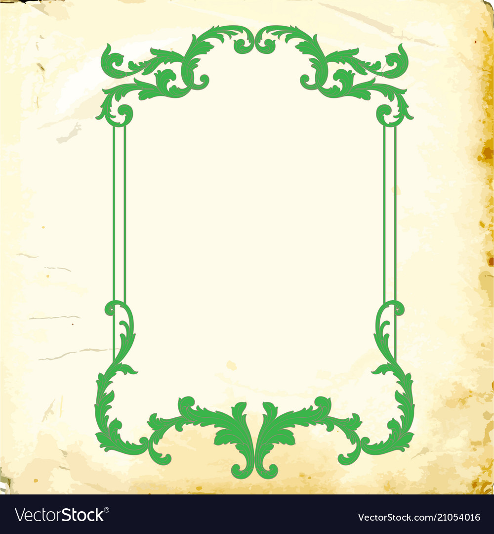 Baroque of vintage elements for design Royalty Free Vector