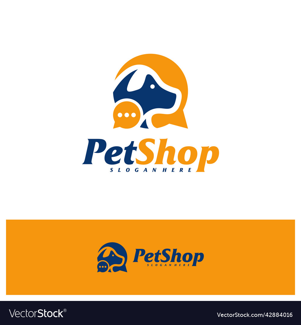 chat-pet-logo-design-template-pet-logo-concept-vector-image
