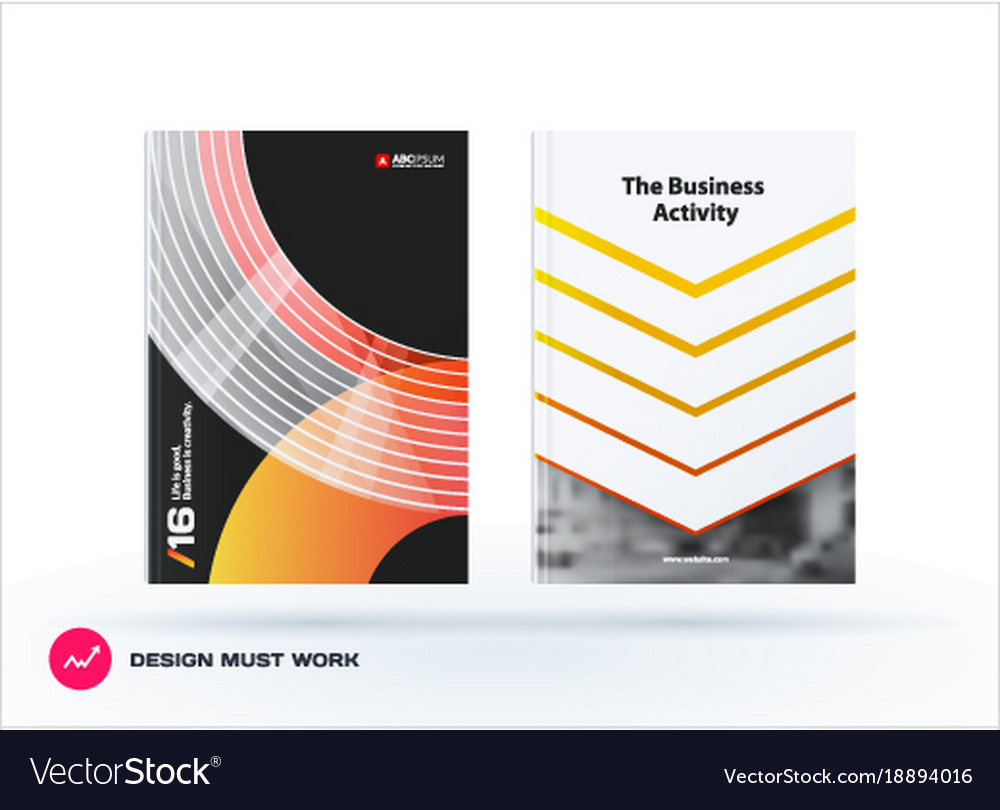 Design of business template brochure