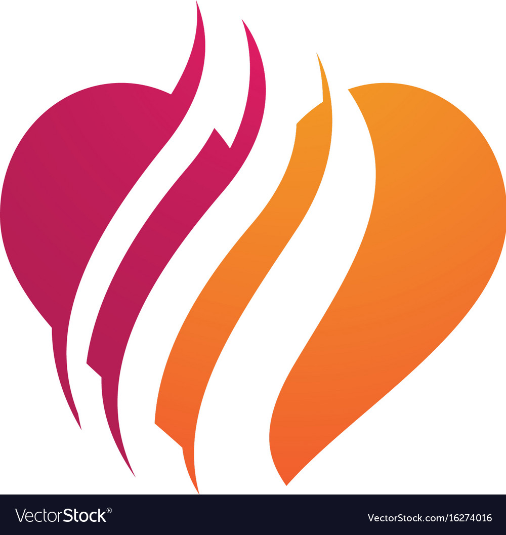 Fire flame logo template icon oil gas and energy