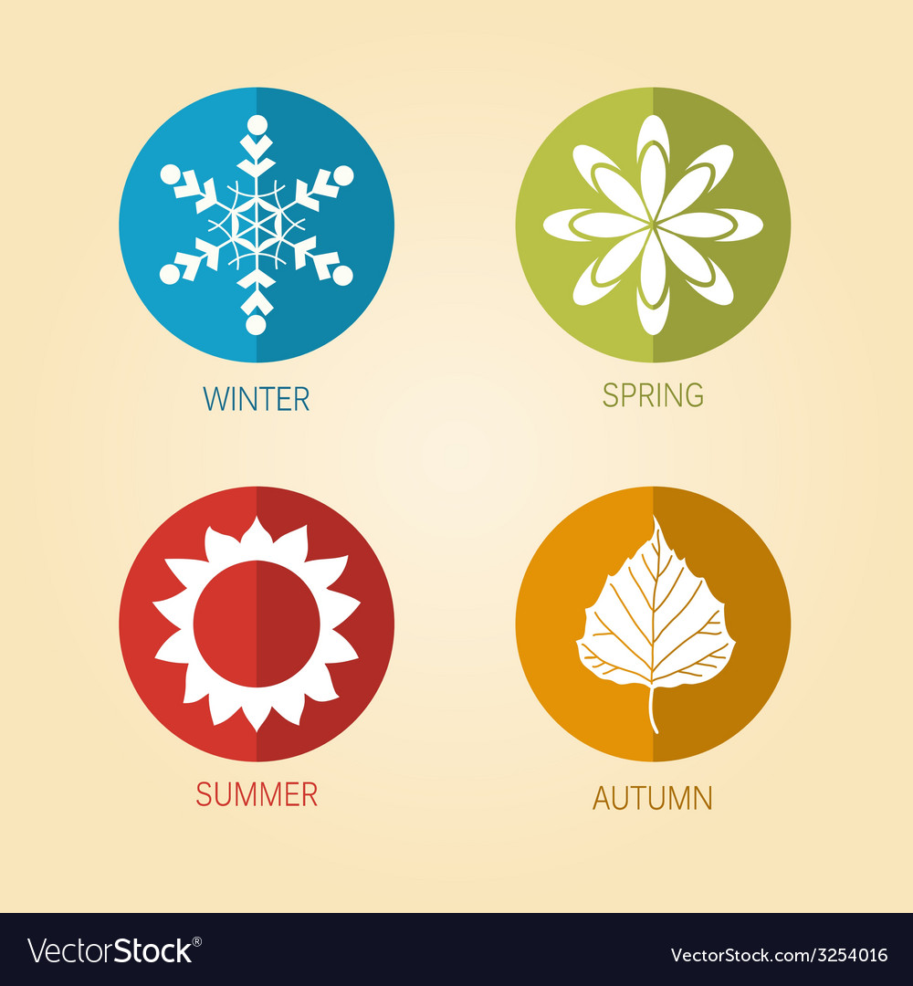 Four Season Royalty Free Vector Image - Vectorstock