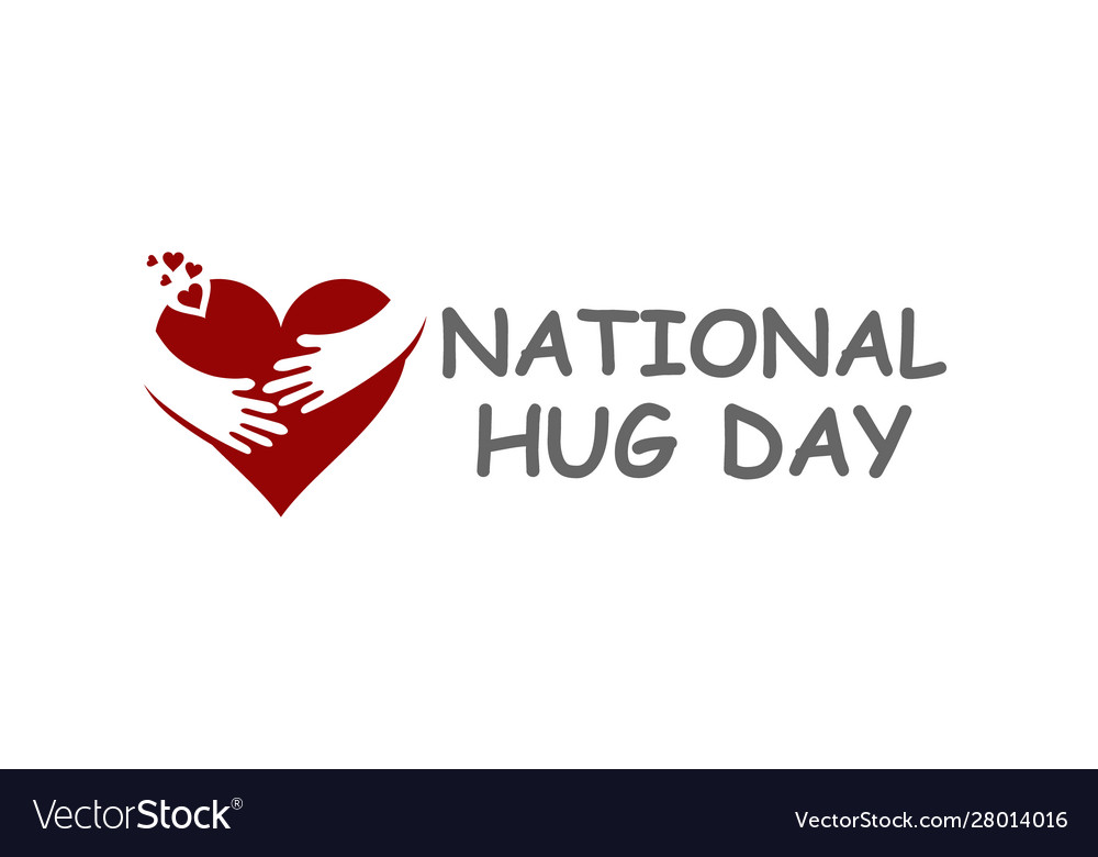 Love hug heart logo design template valentines Vector Image