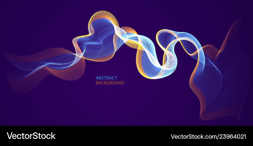 Abstract background with wave flowing Royalty Free Vector