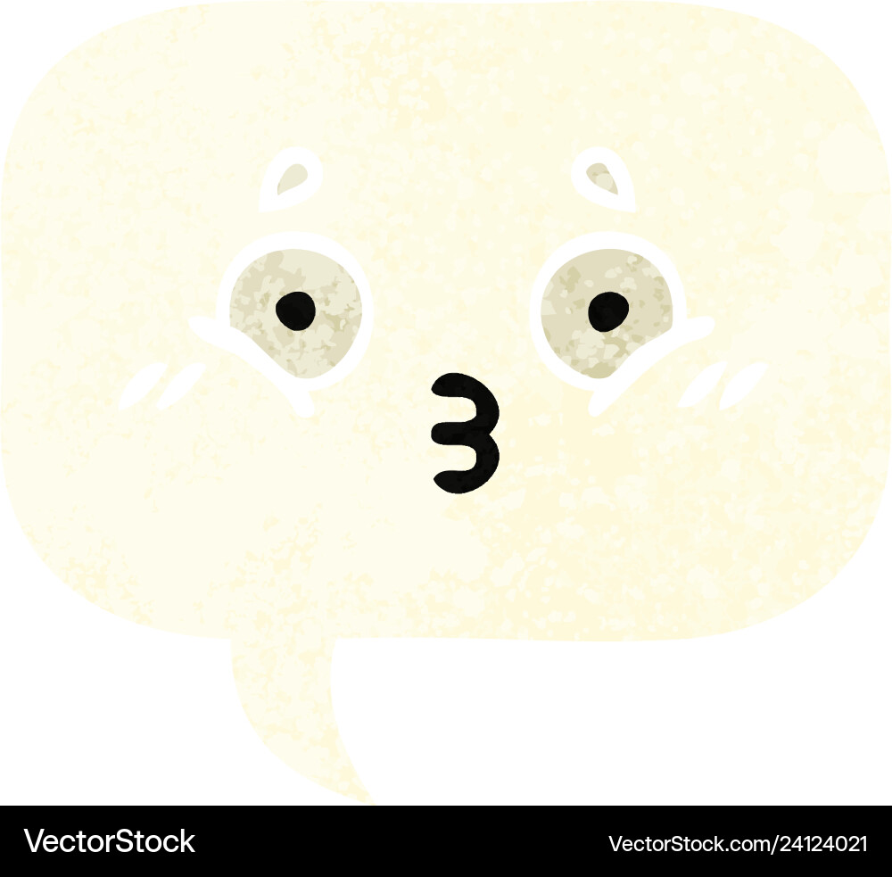 Retro style cartoon speech bubble Royalty Free Vector Image
