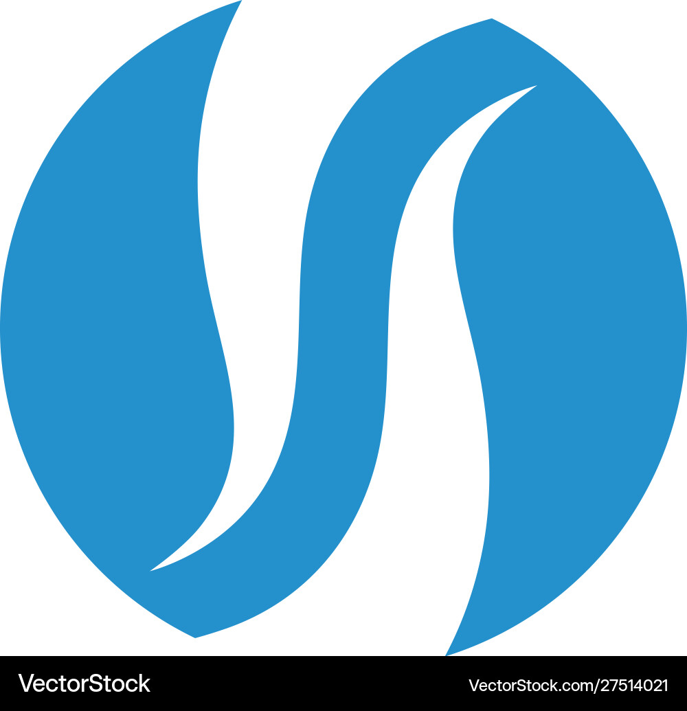 S letter logo template Royalty Free Vector Image