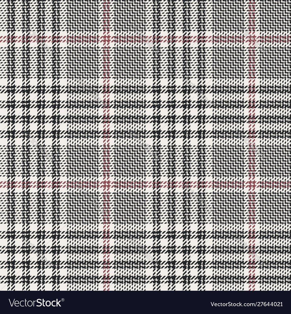 Seamless glen plaid pattern Royalty Free Vector Image