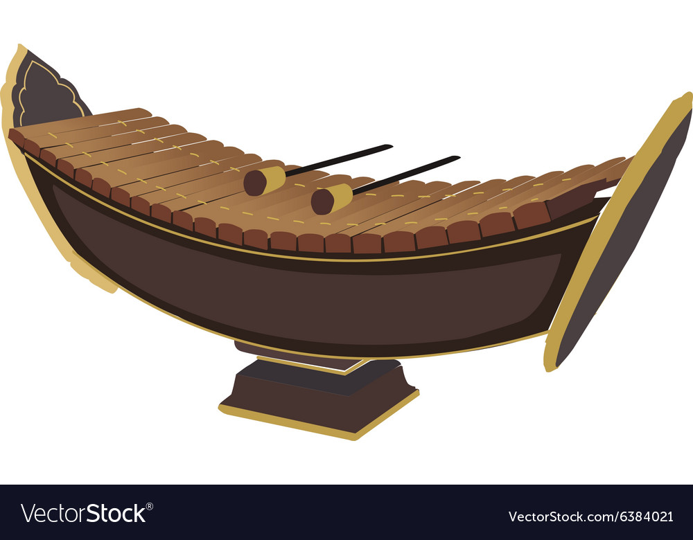 Download Thai xylophone Royalty Free Vector Image - VectorStock