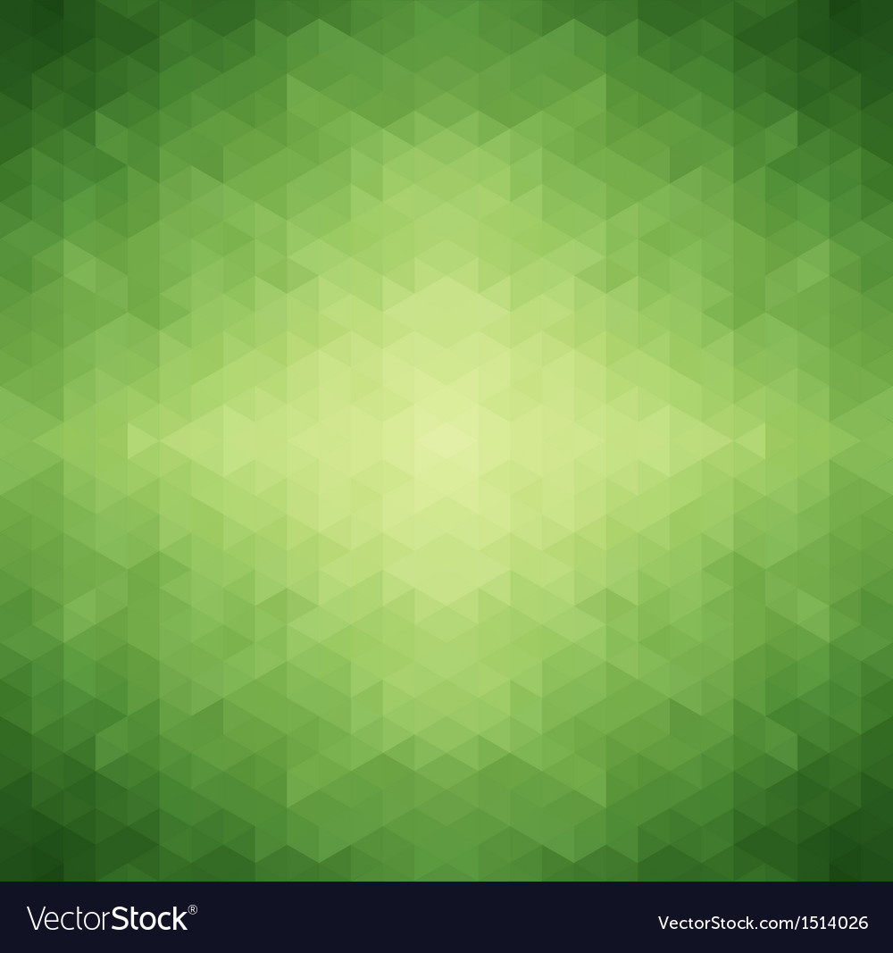 Abstract green triangle background Royalty Free Vector Image