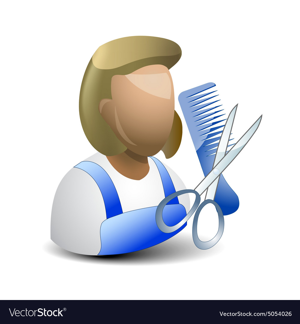 Hairstylist Icon Royalty Free Vector Image Vectorstock