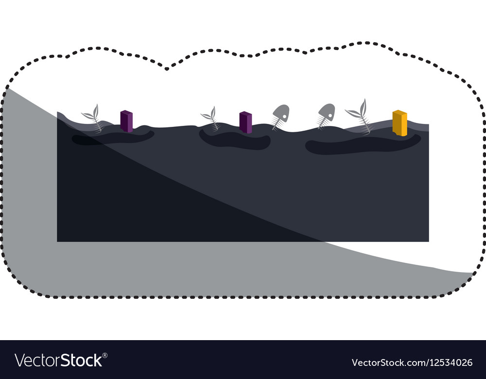 Isolated dirty water and pollution design