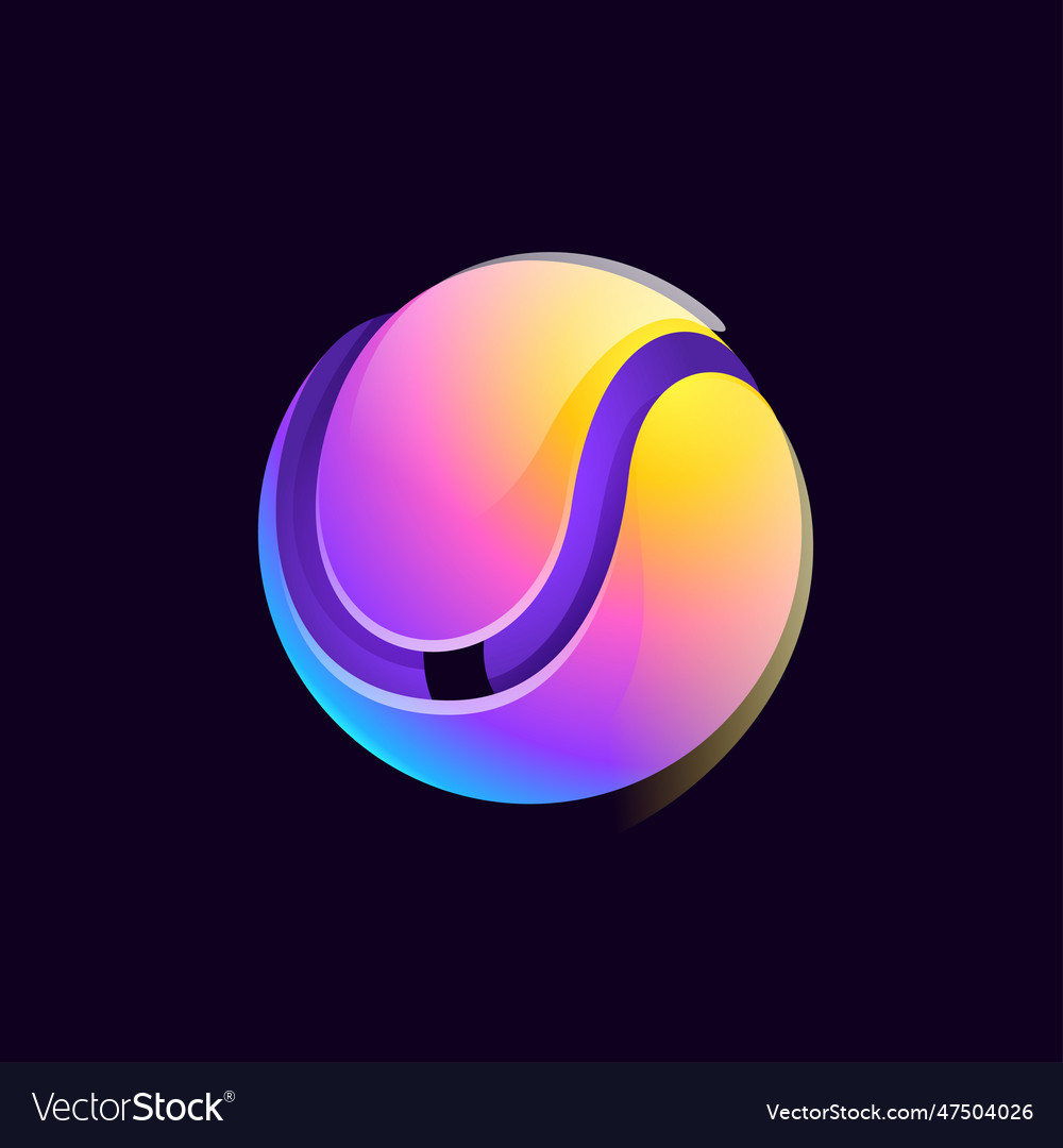 Sphere logo multicolored gradient circle