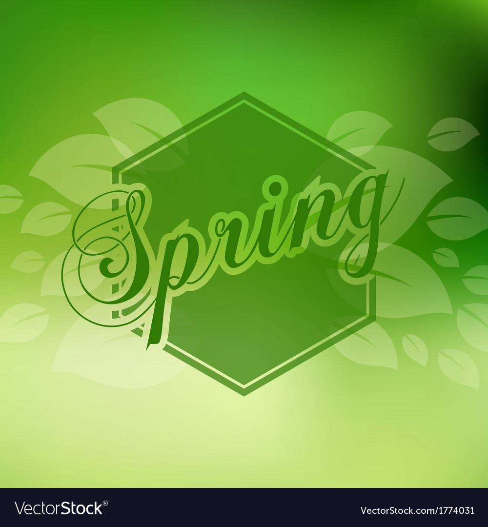 Stylish spring seasonal card design