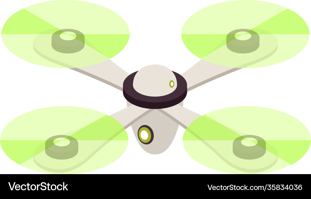 Drone isometric icon Royalty Free Vector Image