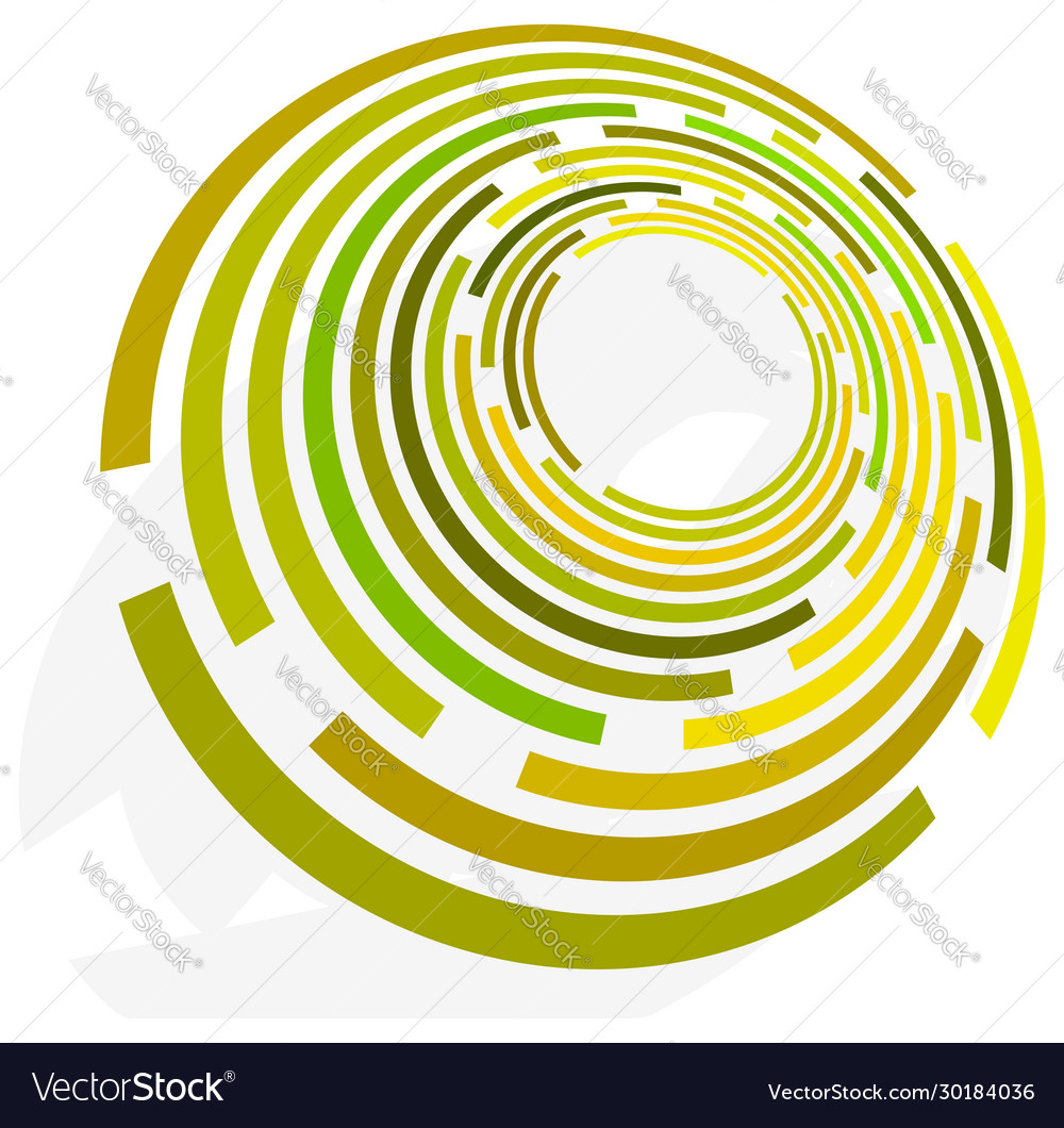 Monochrome cyclic cycle concentric rings revolved