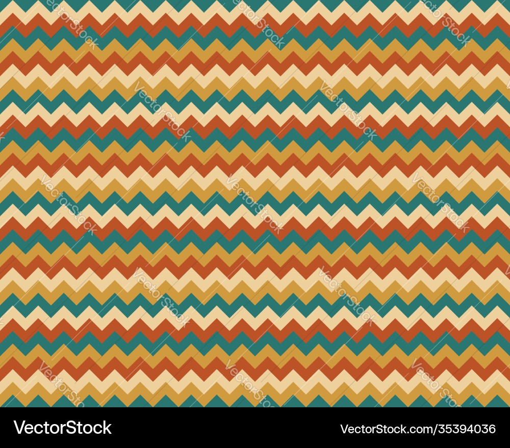 Zigzag pattern seamless zig zag background color Vector Image