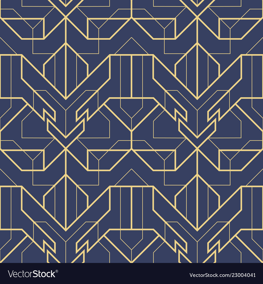 Abstract art deco seamless pattern 08 Royalty Free Vector