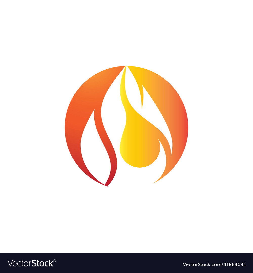 Fire flame logo Royalty Free Vector Image - VectorStock