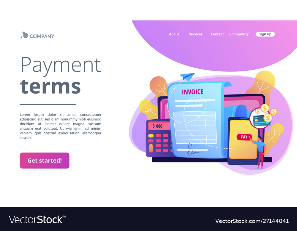 Pay terms. Pay terms. Pay terms.