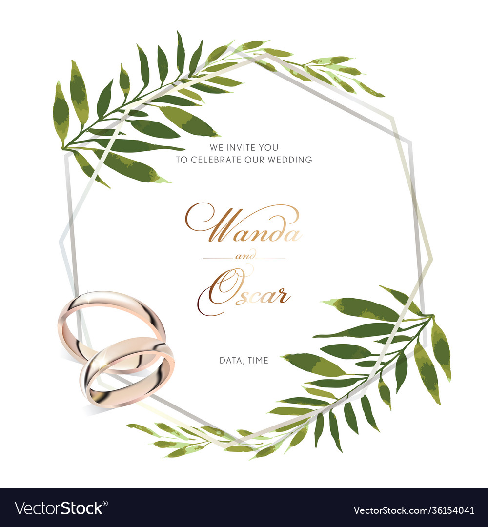Wedding invitation Royalty Free Vector Image - VectorStock
