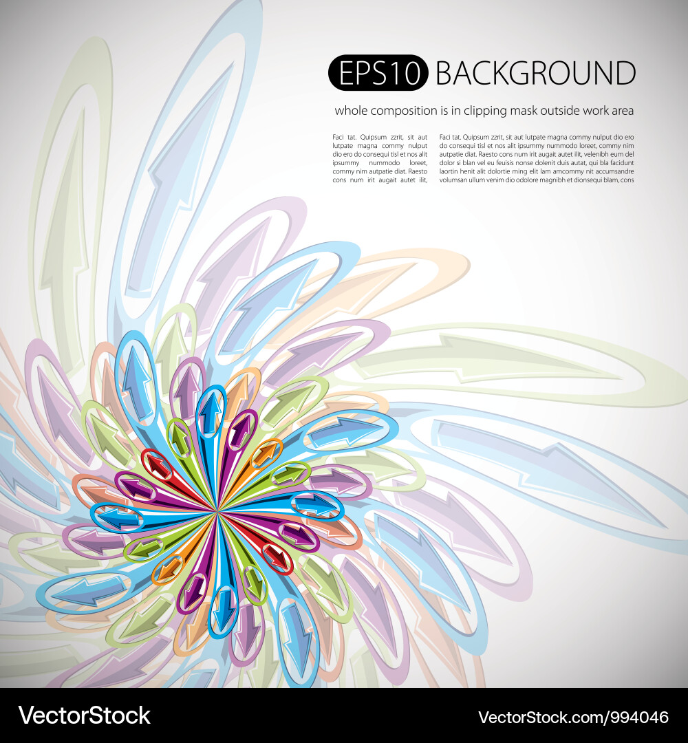 Abstract background with arrows Royalty Free Vector Image