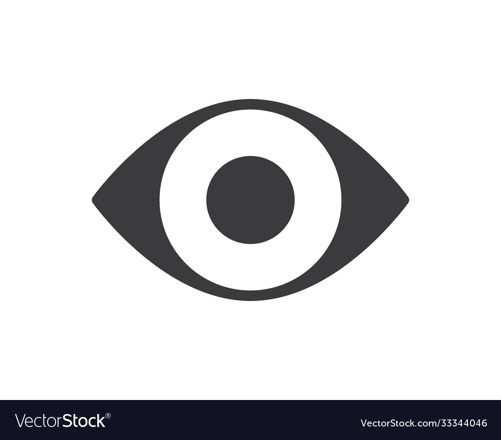 Human eye colored icon organ visual system Vector Image