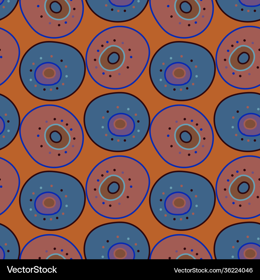 Seamless polka dot pattern Royalty Free Vector Image