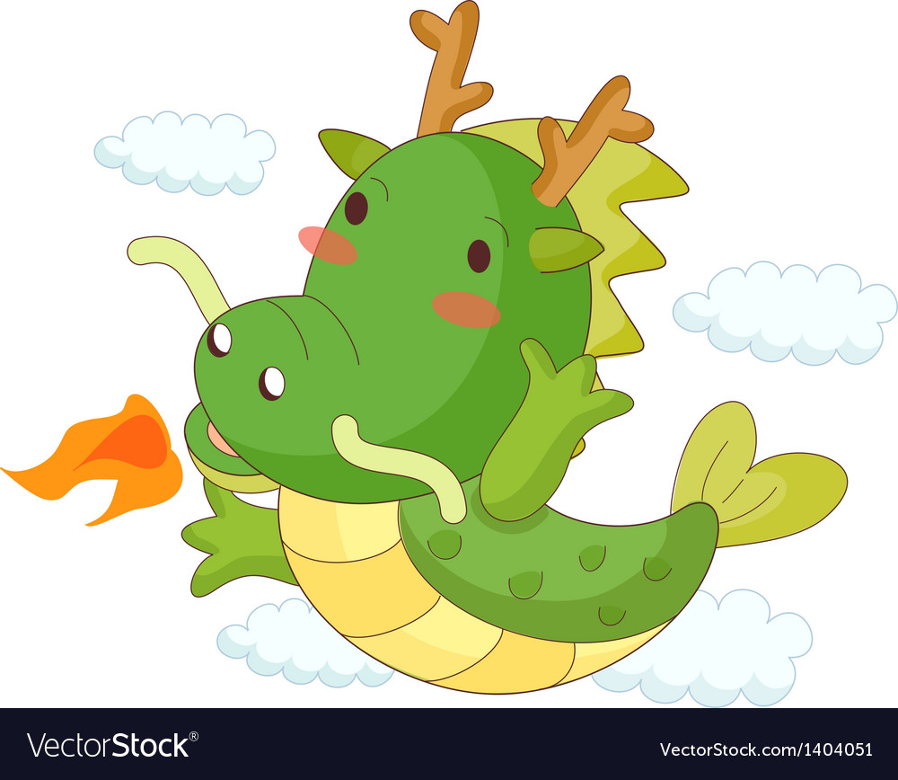A view of dragon Royalty Free Vector Image - VectorStock