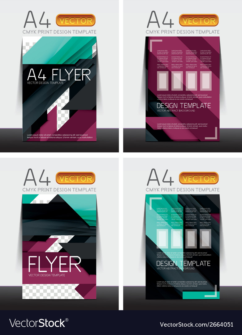 Abstract flyer - brochure templates set