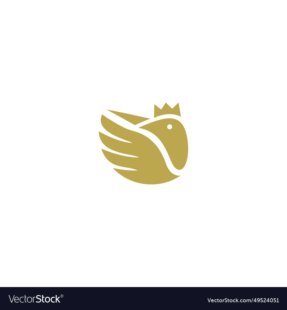 Simple elegant bird logo