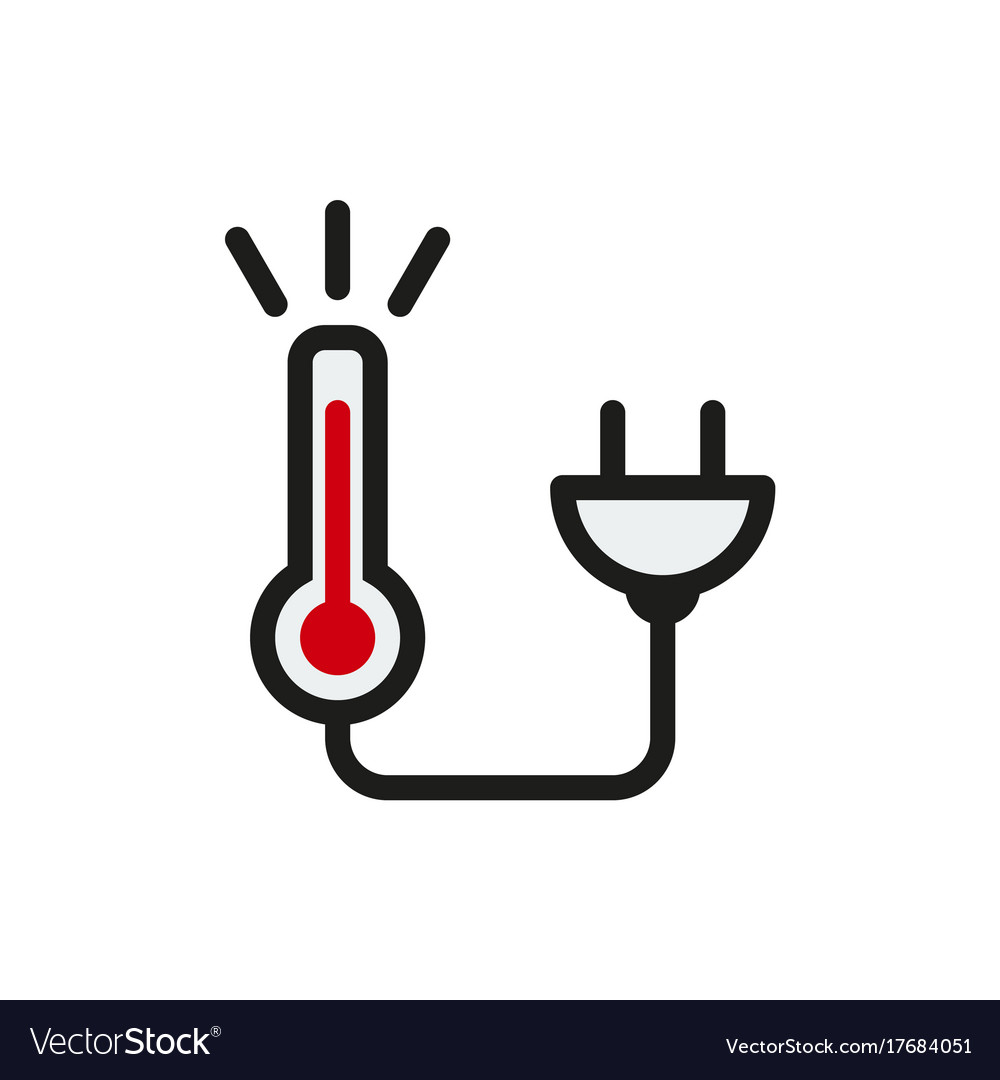 Warm energy icon on white background