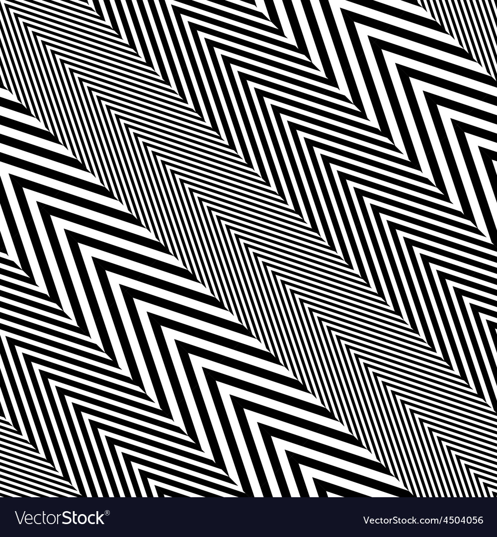 Abstract black and white herringbone fabric style